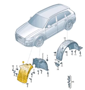 AUDI SWITCH FOR ELECTROMECHANICAL PARKING 4N0927225