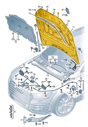 AUDI Q8 BONNET 4M8823029B