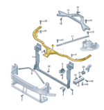 AUDI A8 CONNECTOR FOR LOCK CARRIER 4N0805307D-T