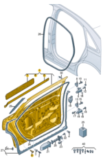 AUDI A8 2022 DOOR REAR LEFT 4N0833051A