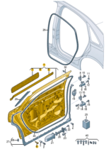 AUDI A8 2022 DOOR REAR RIGHT 4N0833052A