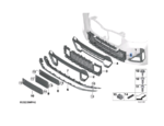 BMW X1 SERIES U11 U12 GRILLE CENTRE BOTTOM 51115A0B678