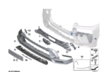 BMW X7 SERIES G07 LCI HEADLIGHT TRIM INNER LEFT 51115A241D1