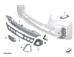 BMW X5 SERIES G05 LCI TRIM GRILLE CENTRE RIGHT 51115A370D4