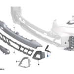 BMW X5 SERIES G05 LCI TRIM GRILLE CENTRE RIGHT 51115A370D4