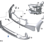 BMW X1 SERIES U11 BUMPER PANEL FRONT BOTTOM LEFT 51115A7E445