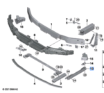 BMW 2 SERIES F44 ADAPTER BOTTOM LEFT 51117301603