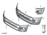 MINI COOPER F55 PANEL BUMPER PRIMED FRONT 51117379436-T
