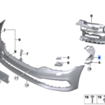 BMW 5 SERIES G30 GUIDE TOP LEFT 51117385347