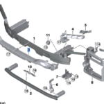 BMW X5 SERIES G05 IMPACT ABSORBER TOP 51117421623