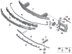 BMW 3 SERIES G20 CROSS BRACE REAR RIGHT 51117422228