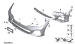 BMW 3 SERIES G20 GUIDE BUMPER LEFT BOTTOM 51117422251-D