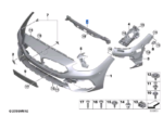 BMW Z4 SERIES G29 MOUNT BUMPER FRONT CENTRE 51117436861