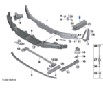 BMW 2 SERIES F44 DEFORMATION ELEMENT FRONT LEFT 51117459887