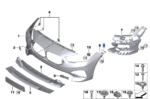 BMW 2 SERIES F44 BUMPER GUIDE RIGHT TOP 51117474598