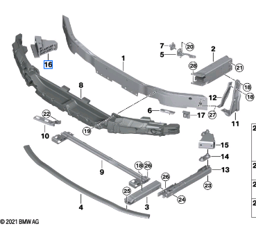 BMW 2 SERIES F44 CRASH REINFORCEMENT LEFT 51117490123