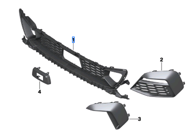 BMW 2 SERIES F44 GRILLE CENTER 51118075480