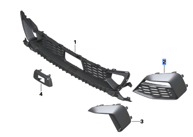 BMW 2 SERIES F44 GRID LATERAL LEFT 51118075487