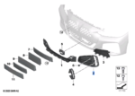 BMW 4 SERIES G22 G23 GRILLE AIR INLET OPEN LEFT 51118076731