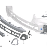 BMW X5 SERIES G05 LCI BLENDE AIRCUTAIN LEFT 51118085623