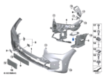 BMW X5 SERIES G05 LCI G18 LCI ABSORBER FUNNEL RIGHT 51118085638
