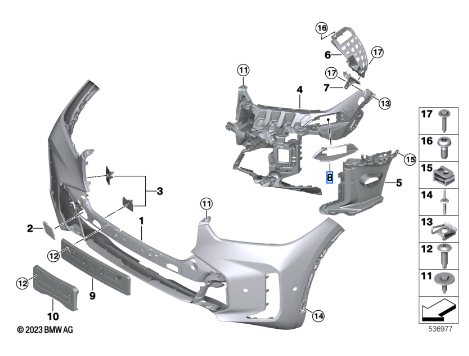 Bmw X5 Series G05 Lci G18 Lci Absorber Funnel Right 51118085638 Bmw X5 Series G05 Lci G18 Lci Absorber Funnel Right 51118085638