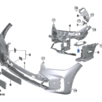 BMW X5 SERIES G05 LCI G18 LCI ABSORBER FUNNEL LEFT 51118085637