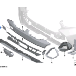 BMW X6 SERIES G06 LCI FLAP TOWING EYE PAINED 51118085658