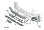 BMW X6 SERIES G06 LCI BLENDE AIRCURTAIN LEFT 51118085661