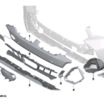 BMW X6 SERIES G06 LCI BLENDE AIRCURTAIN LEFT 51118085661