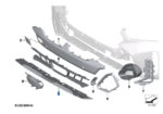 BMW X6 SERIES G06 LCI BUMPER TRIM PAINTED LOWER 51118086000