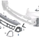 BMW X5 SERIES G05 LCI TRIM AIR INLET RIGHT 51118086040