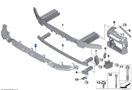 BMW X3 SERIES G01 SHOCK ABSORBER FRONT 51119451169