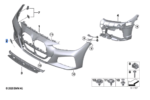 BMW 4 SERIES G22 G22 LCI G23 G23 LCI COVER TOWING LUG FRONT PRIMED 51119854253