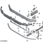 BMW X1 SERIES U11 BUMPER SUPPORT FRONT 51119879155-D