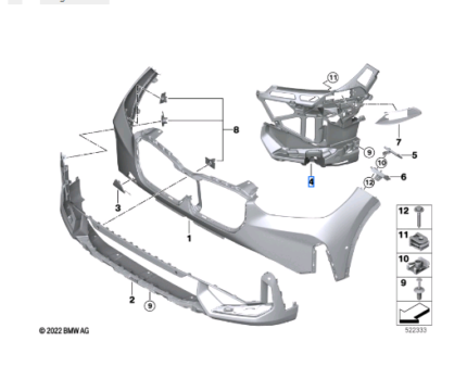 BMW X1 SERIES U11 MOUNT LEFT 51119883583
