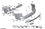 BMW X7 SERIES G07 G07 LCI LOCATOR BUMPER INNER RIGHT 51128069902