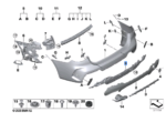 BMW 4 SERIES G22 G23 REAR BUMPER GUIDE 51128075841