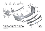 BMW 4 SERIES G22 G22 LCI G23 G23 LCI REAR DIFFUSER 51129854829