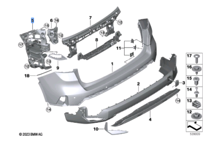 BMW X1 SERIES U11 U12 MOUNT SIDE REAR LEFT 51129883543