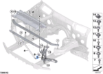 BMW X3 G01 X3 G01 LCI X3 G08 X3 G08 LCI X3 M F97 X3 M F97 LCI X4 G02 X4 G02 LCI X4 M F98 X4 M F98 LCI BRACKET FOR HEADLIGHT ARM RIGHT 51647400114