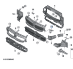 BMW 3 SERIES G20 BRACKET AIR DUCT RIGHT 51647457052
