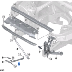 BMW X5 SERIES G05 SUPPORT FRONT PANEL RIGHT LOWER 51647469802