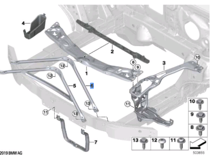 BMW 2 SERIES F44 V SUPPORT 51647488284