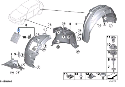 BMW 2 SERIES F22 F22 LCI F23 F23 LCI F87 3 SERIES F30 F30 LCI F31 F31 LCI F34 GT F34 GT LCI F35 F35 LCI F80 F80 LCI 4 SERIES F32 F32 LCI F33 F33 LCI F36 F36 LCI F82 F82 LCI F83 F83 LCI COVER BULB REPLACEMENT LEFT 51717260397