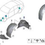 BMW 3 SERIES G20 COVER WHEEL ARCH REAR SECTION FRONT LEFT 51717340927