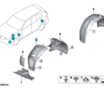 BMW X5 SERIES G05 G05 LCI F95 F95 LCI X6 SERIES G06 LCI COVER WHEEK ARCH FRONTSECTION LEFT 51717424905