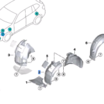 BMW X3 SERIES G01 COVER WHEEL ARCH FRONTSECTION FRONT RIGHT 51717445682