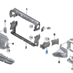 BMW 5 SERIES G30 AIR DUCT BRAKE LEFT 51747383851