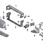 BMW 5 SERIES G30 AIR DUCT BRAKE RIGHT 51747383852